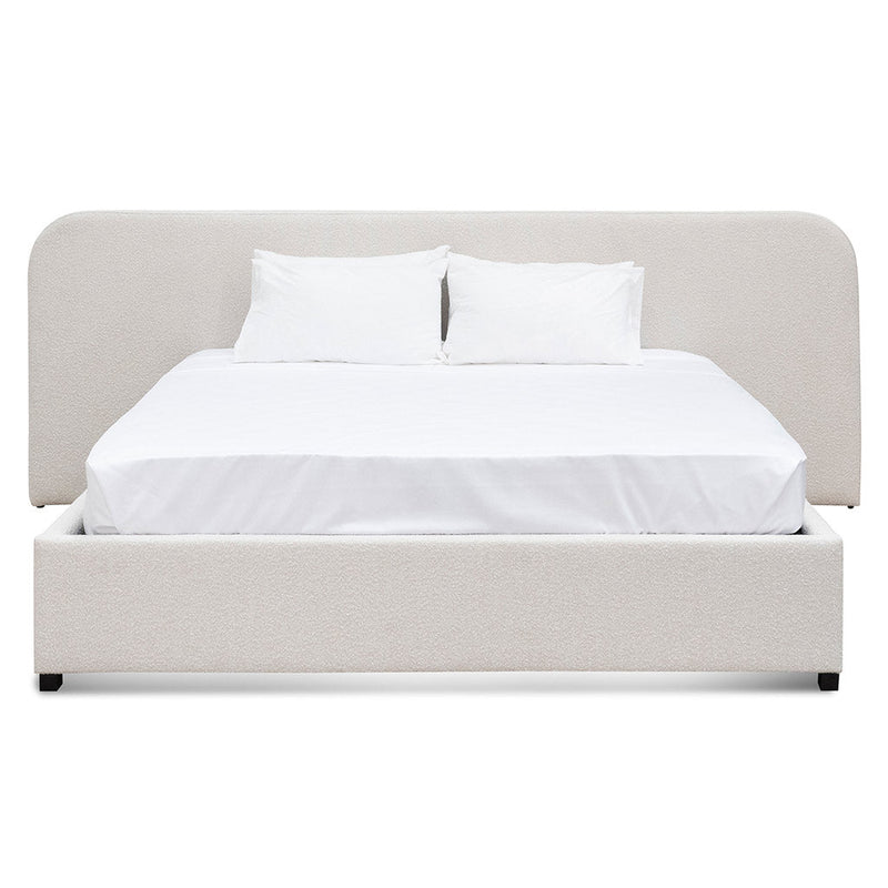 CBD6843-MI King Sized Bed Frame - Snow Boucle