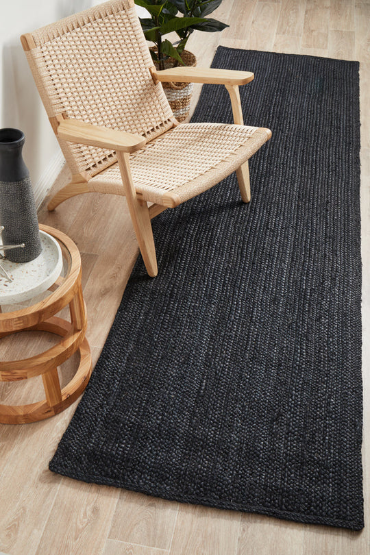 Rug Culture Bondi Black Runner Rug