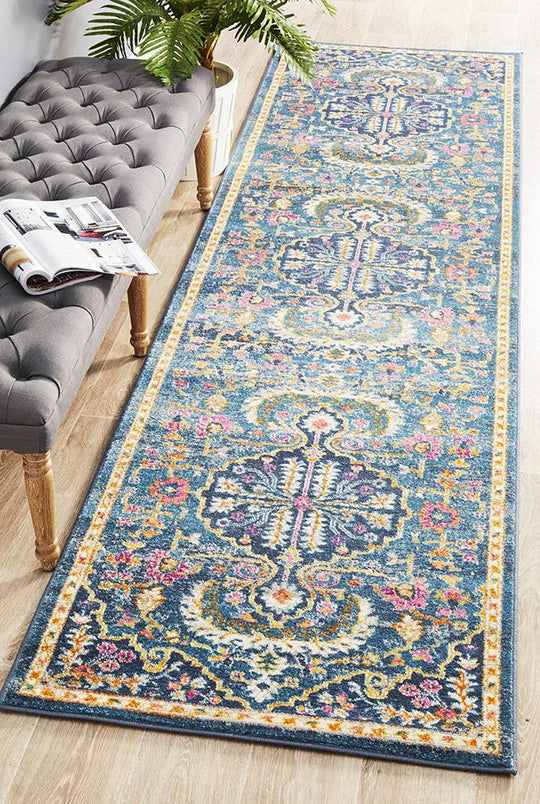 Rug Culture Babylon 209 Navy Runner Rug