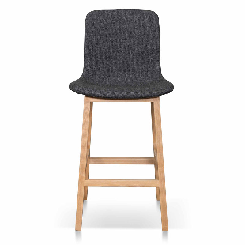 CBS8152-SD 65cm Grey Bar Stool - Natural Legs