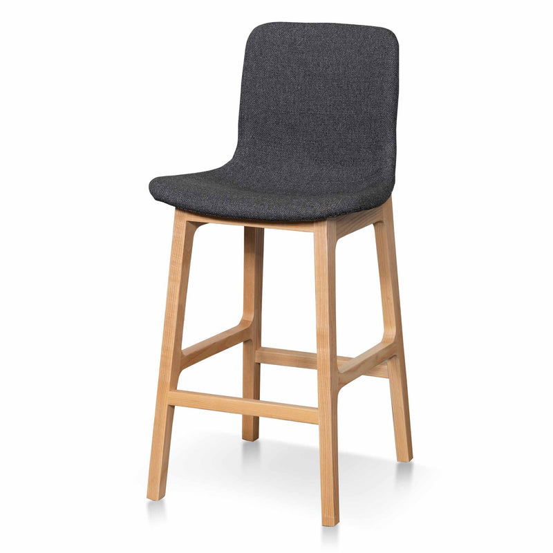 CBS8152-SD 65cm Grey Bar Stool - Natural Legs