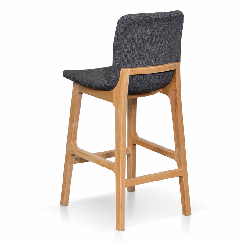 CBS8152-SD 65cm Grey Bar Stool - Natural Legs