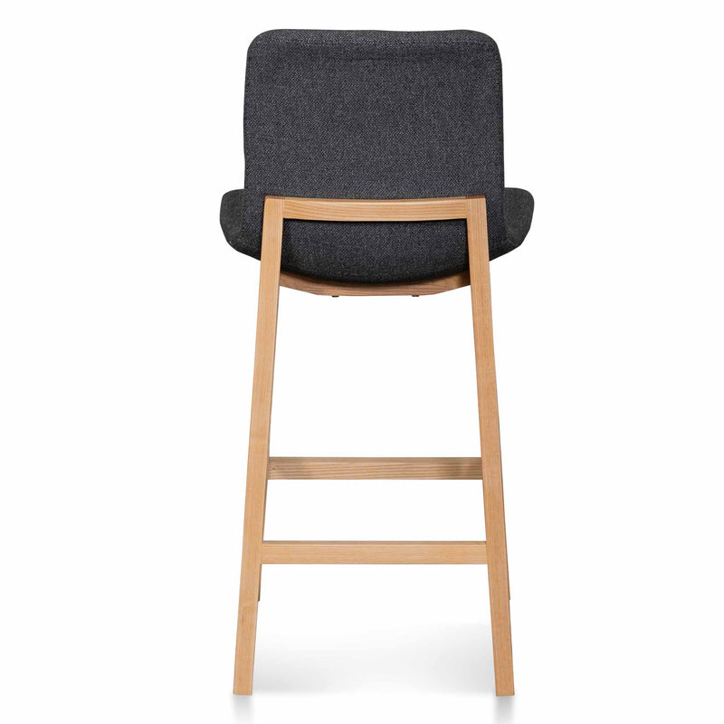 CBS8152-SD 65cm Grey Bar Stool - Natural Legs