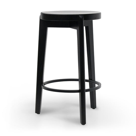 CBS8163-SU 65cm Solid wood Bar Stool - Full Black