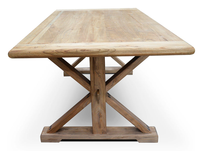 CDT501  Dining Table 1.98m - Rustic Natural