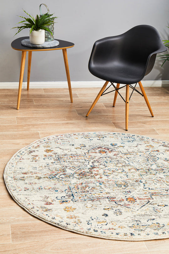 Rug Culture Century 911 Silver Round Rug