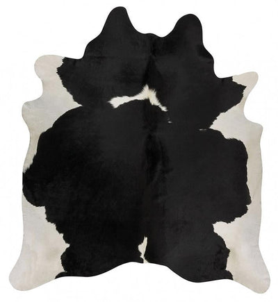 Exquisite Natural Cow Hide Black White