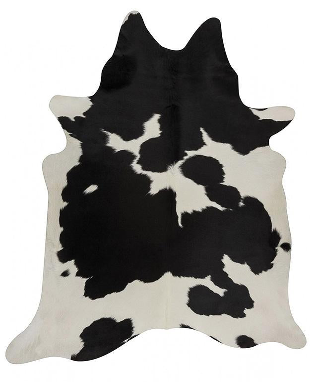 Exquisite Natural Cow Hide Black White