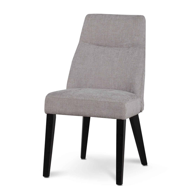 CDC6432-KSO Fabric Dining Chair - Oyster Beige - Black Legs