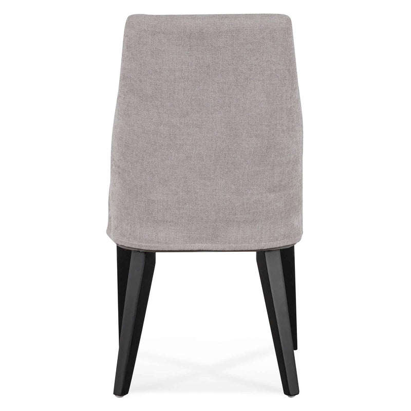 CDC6432-KSO Fabric Dining Chair - Oyster Beige - Black Legs