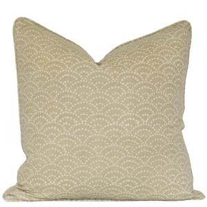 Dabu Sami Cushion Willow (Beige) Linen Cushion Decorative