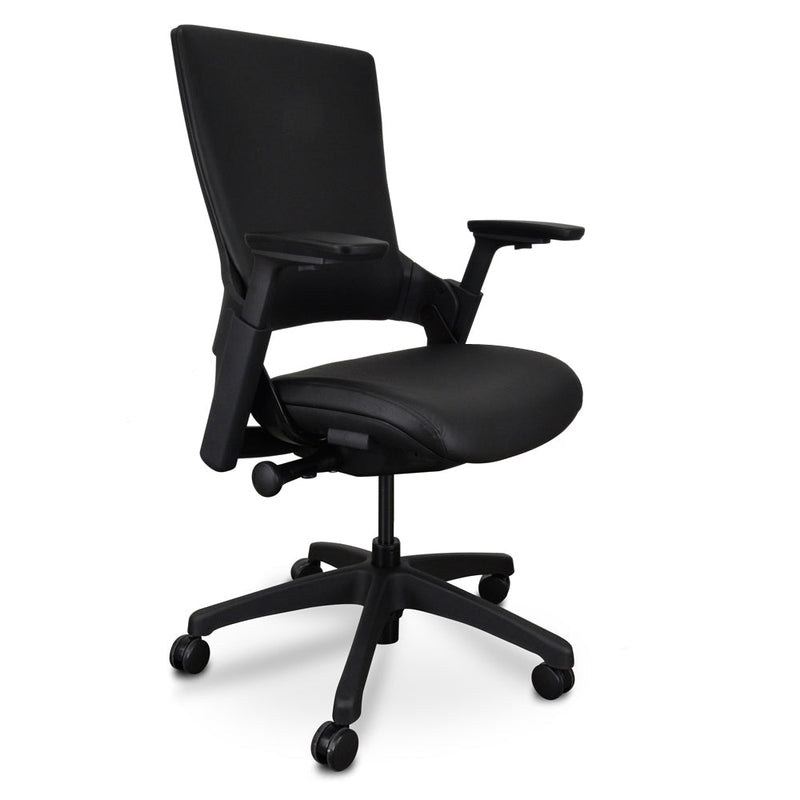 OC2151-UN Ergonomic Leather Office Chair - Black