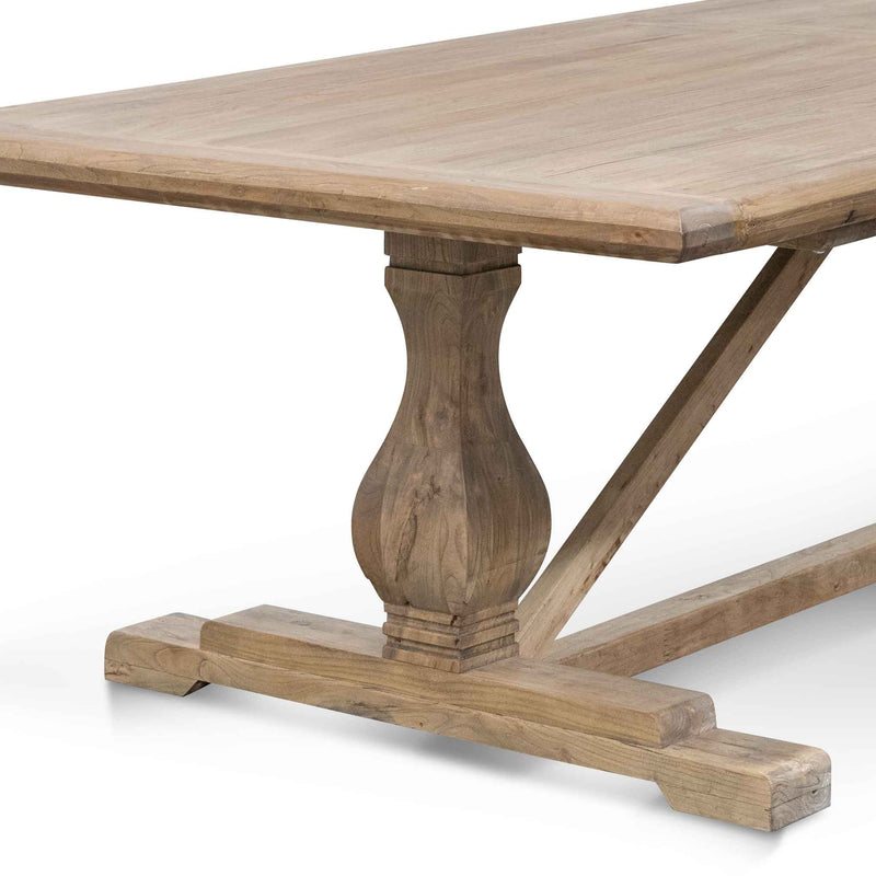 CDT514 Dining Table 3m - Rustic Natural - 120cm (W)