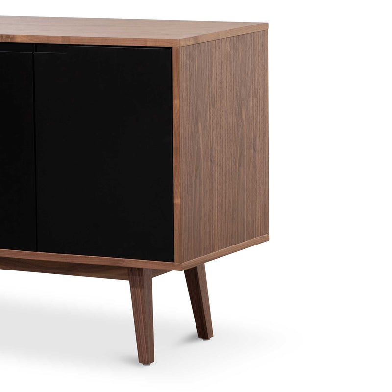 CDT6556-DW 1.6m Sideboard Buffet Unit - Walnut with Black Doors