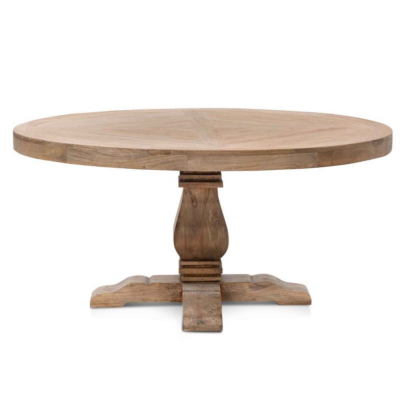 CDT6562 1.6m Round Dining Table - Natural Top - Natural Base