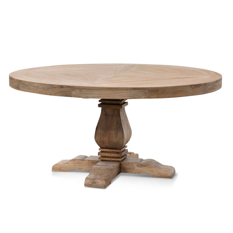 CDT6562 1.6m Round Dining Table - Natural Top - Natural Base