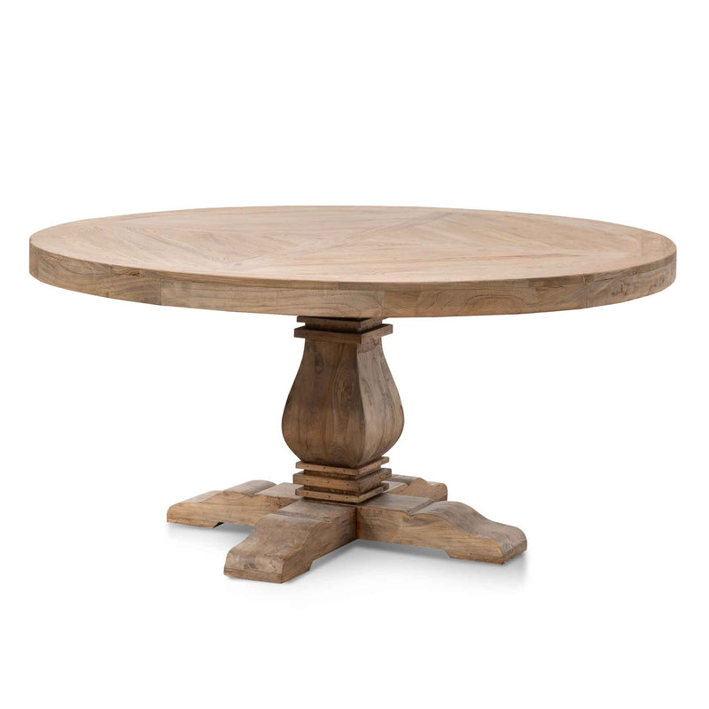 CDT6562 1.6m Round Dining Table - Natural Top - Natural Base