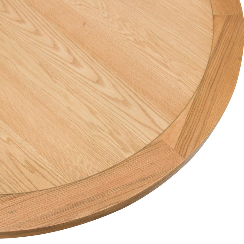 CDT6983-CH 1.5m Round Wooden Dining Table - Distress Natural