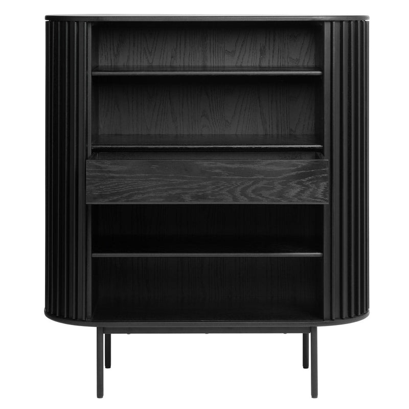 CDT8023-UQ 1.1m Storage Cabinet - Black