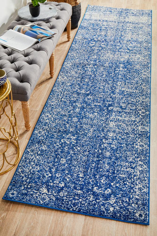 Rug Culture Evoke Oasis Navy Transitional Runner Rug