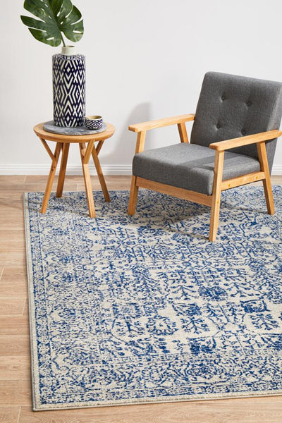 Evoke Frost Blue Transitional Rug