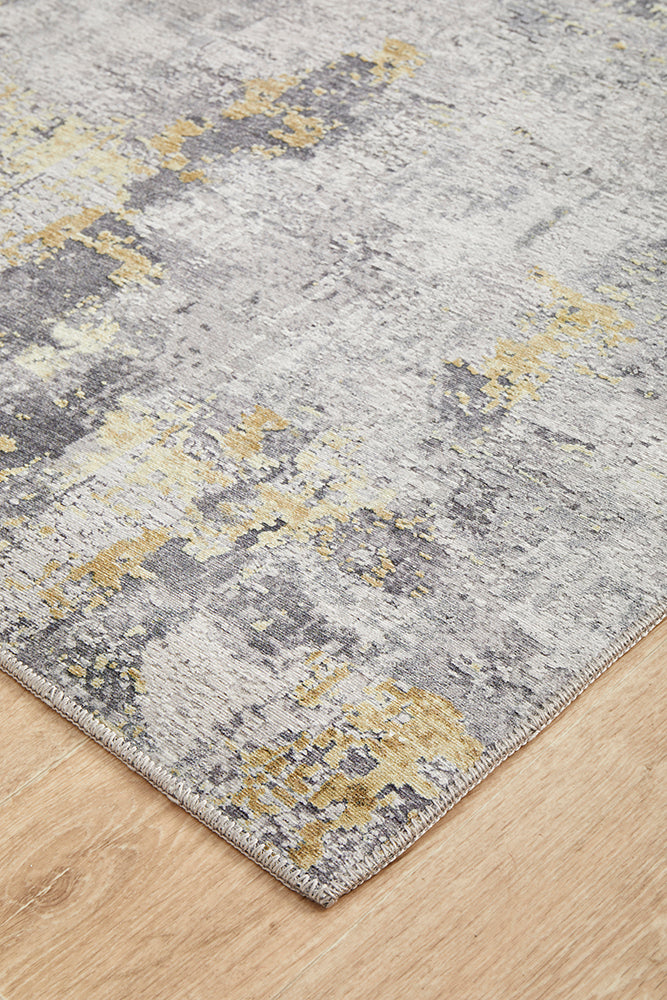 Illusions 156 Gold Runner Rug