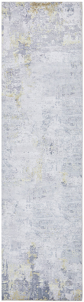 Rug Culture Illusions 156 Gold Runner Rug