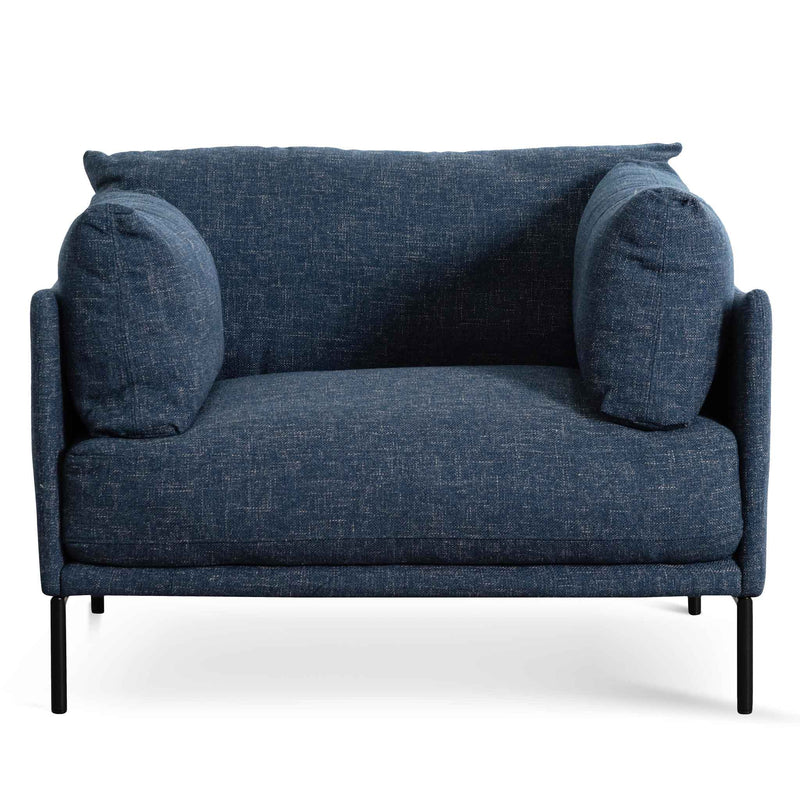 CLC6557-KSO Fabric Arm Chair - Dark Blue