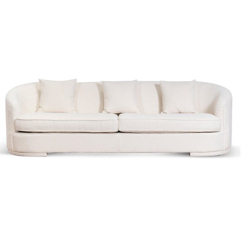 CLC6742-FS 3 Seater Sofa - Ivory White Boucle