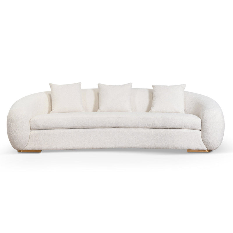 CLC6746-FS 3 Seater Sofa - Ivory White Boucle