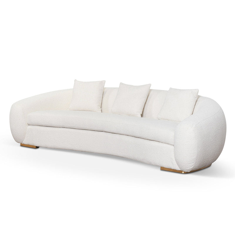 CLC6746-FS 3 Seater Sofa - Ivory White Boucle
