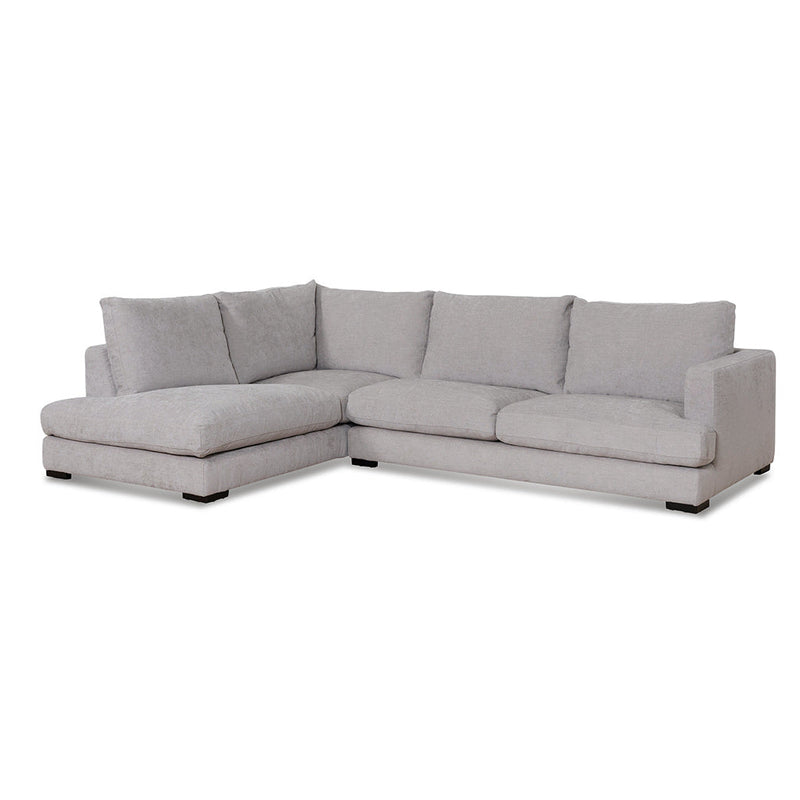 CLC6815-KSO 4 Seater Fabric Left Chaise Sofa - Oyster Beige