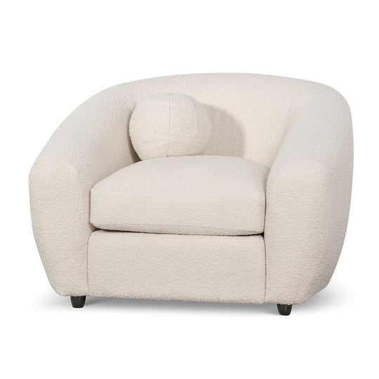 CLC6830-CA Armchair - Ivory White Boucle