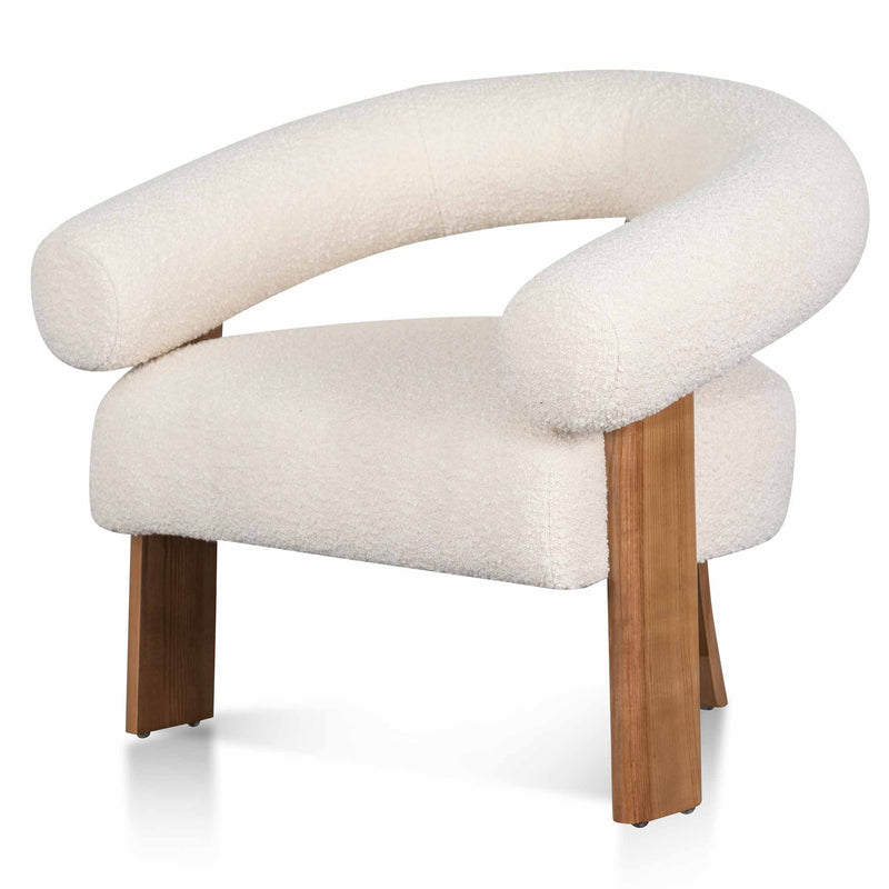 CLC8113-CA Armchair - Ivory White Boucle