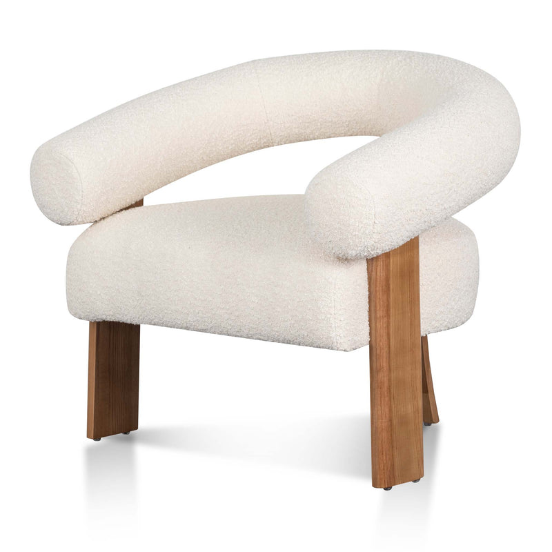 CLC8113-CA Armchair - Ivory White Boucle