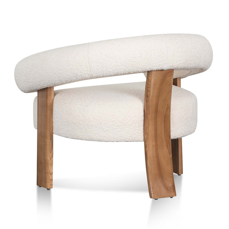 CLC8113-CA Armchair - Ivory White Boucle