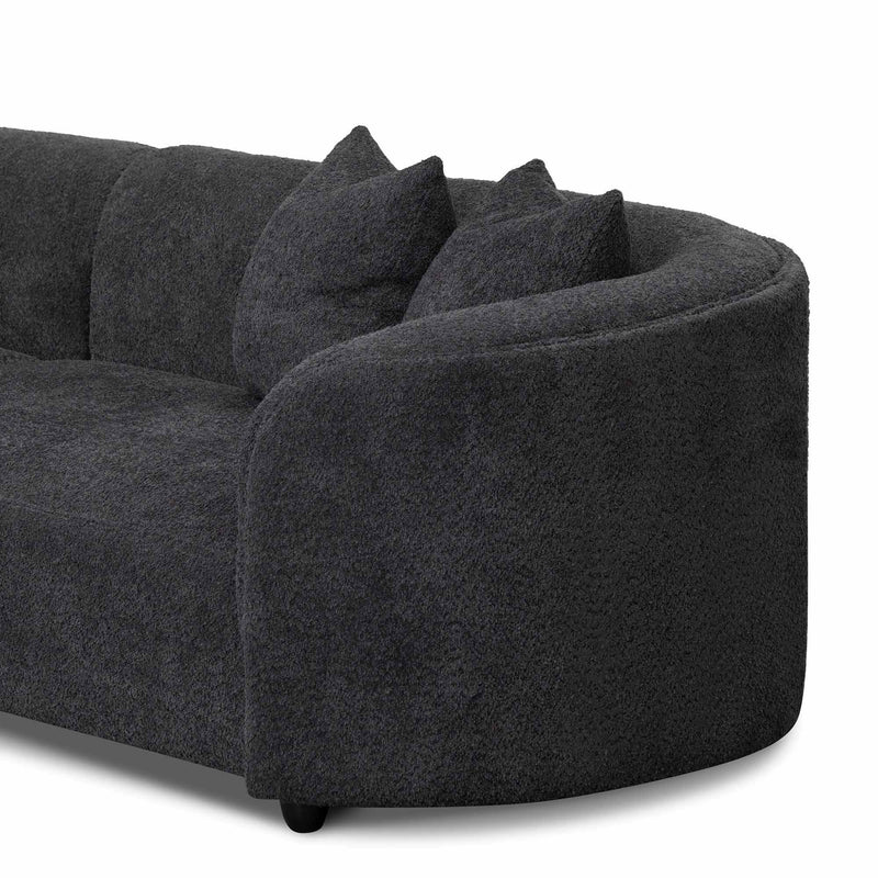 CLC8116-CA Left Chaise Sofa - Charcoal Fleece