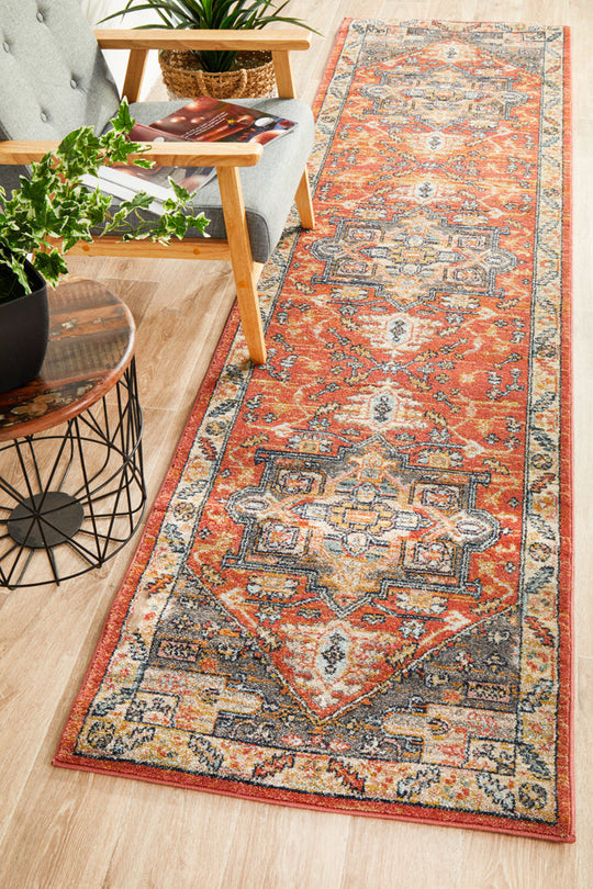 Rug Culture Legacy 850 Terracotta Runner Rug