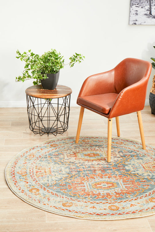 Rug Culture Legacy 853 Blue Round Rug