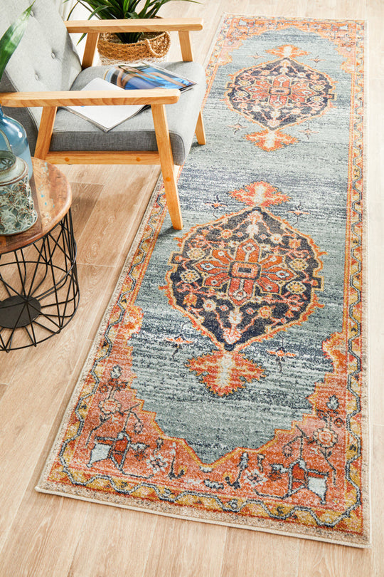 Rug Culture Legacy 862 Rust Runner Rug