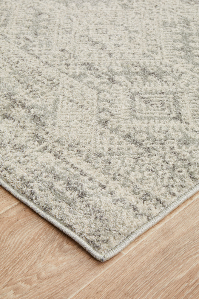 Mirage Zelda Silver Grey Runner Rug