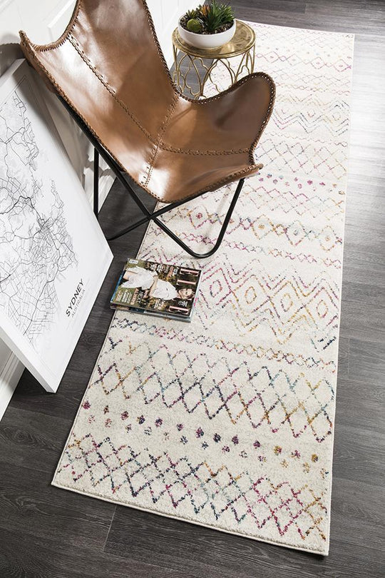 Rug Culture Oasis Nadia Multi Rustic Tribal Runner Rug