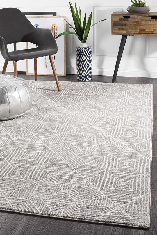 Rug Culture Oasis Kenza Contemporary Silver Rug