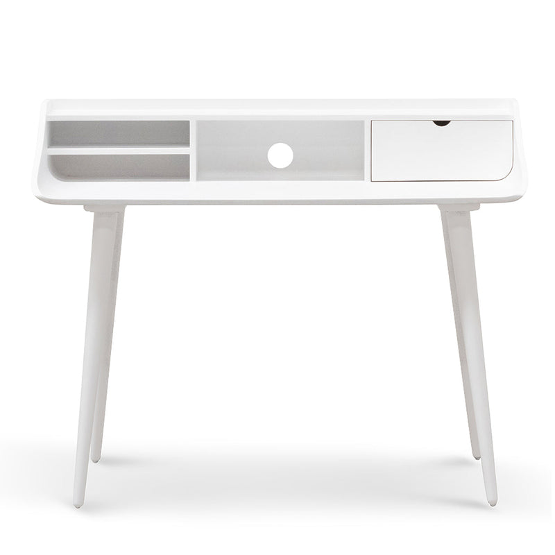 COF6854-DR Wooden Home Office Desk - Full White