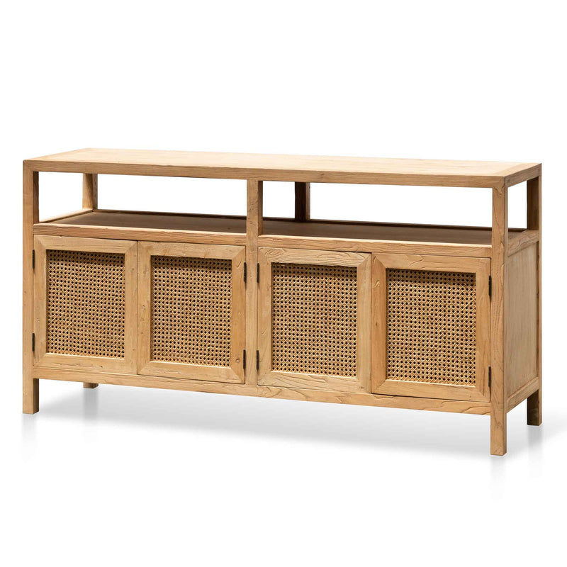 CDT66991.6m Sideboard Unit - Natural with Rattan Doors