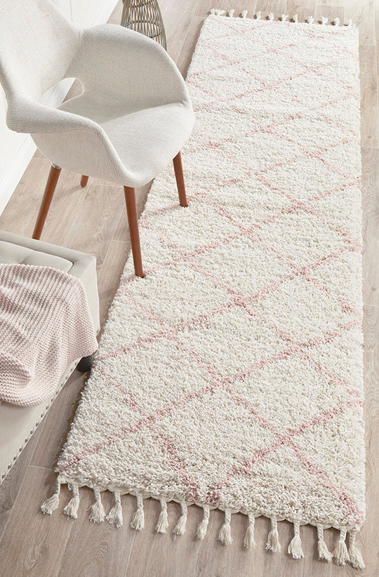 Rug Culture Saffron 22 Pink Runner Rug