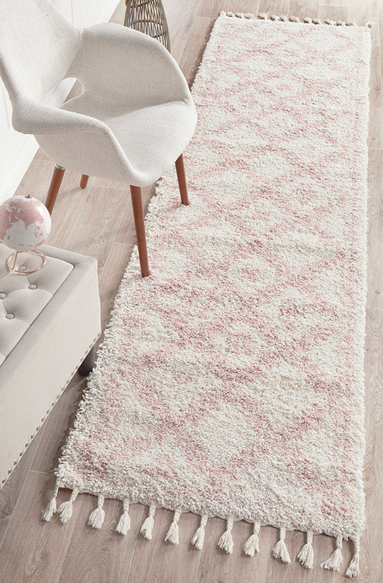 Rug Culture Saffron 33 Pink Runner Rug