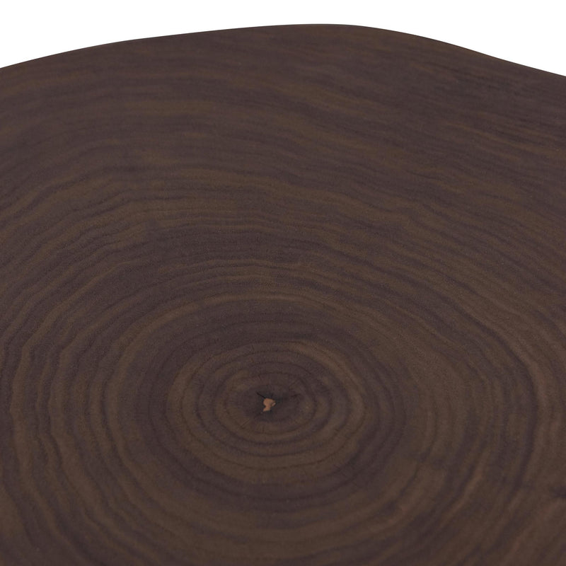 CST6734-IG Side Table - Walnut Top and Black Leg