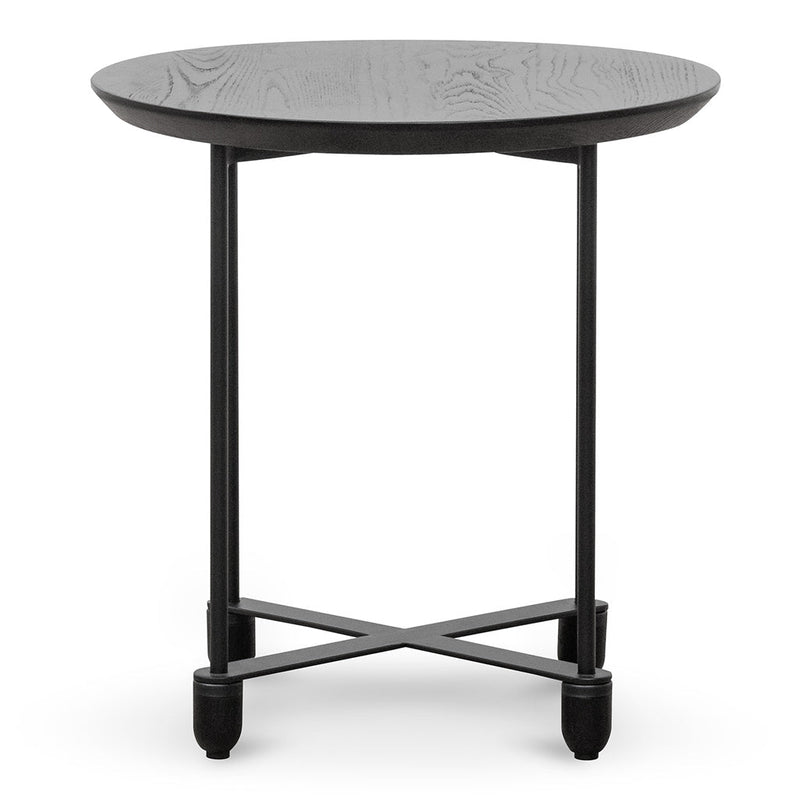 CST6865-SU Wooden Top Side Table - Full Black