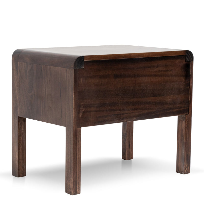 CST8041-AW Single Drawer Bedside Table - Walnut